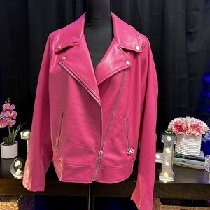 Faux leather Moto Jacket NWT